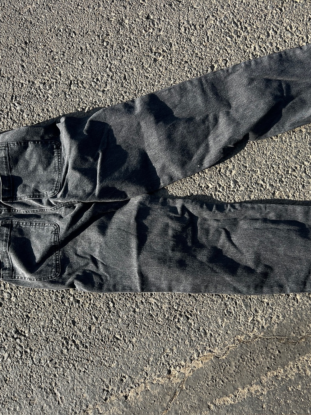 Hollister Black Straight-Leg Denim Jeans